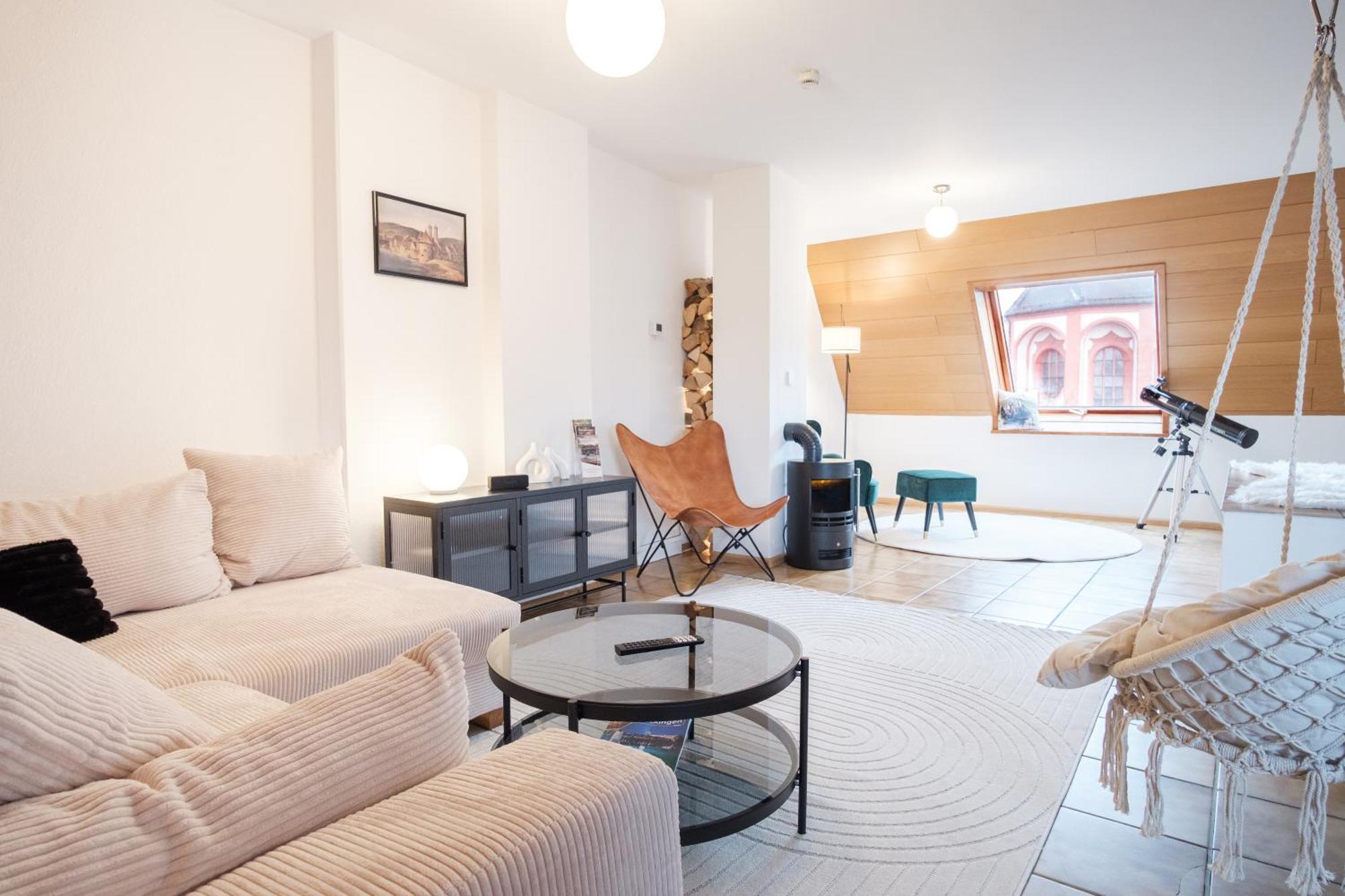 Neu Deluxe Suite Muensterblick, Maisonette, Kingsize Bett, Kueche, Netflix, Aussicht, E-Kamin 바드사킹겐 외부 사진