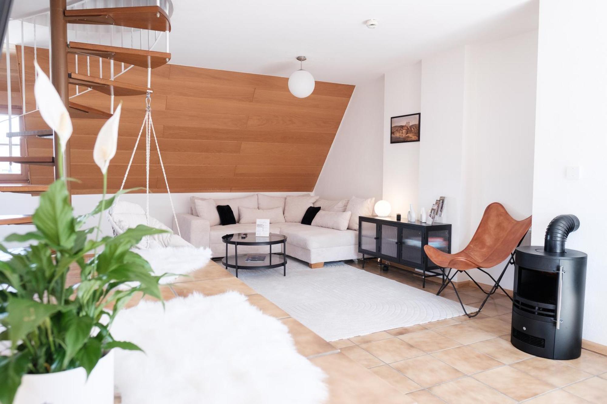 Neu Deluxe Suite Muensterblick, Maisonette, Kingsize Bett, Kueche, Netflix, Aussicht, E-Kamin 바드사킹겐 외부 사진